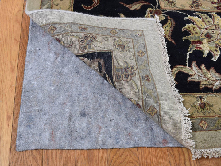 12'0" x 18'2" New Hand Knotted Ivory Wool & Silk Rectangle Oriental Rug - MOA10287666