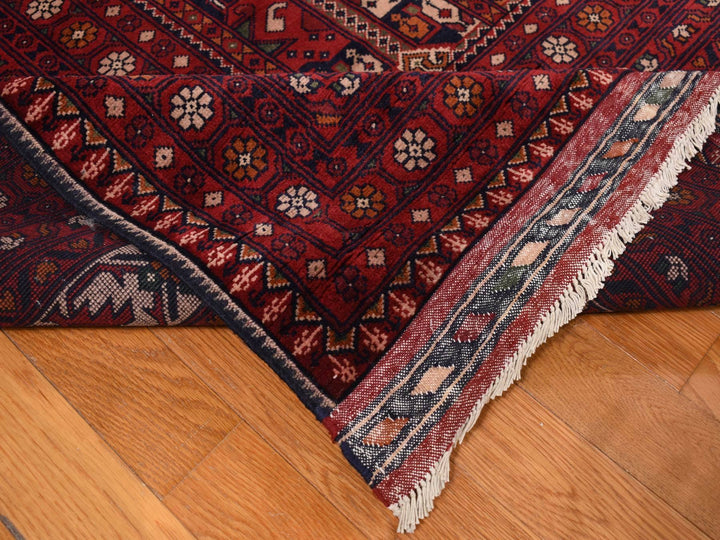 12'10" x 19'7" New Hand Knotted Red Wool Rectangle Oriental Rug - MOA10287671