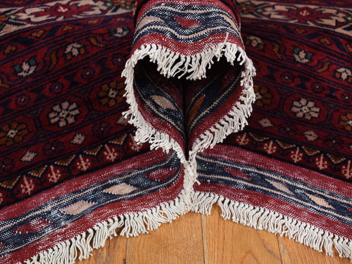 12'10" x 19'7" New Hand Knotted Red Wool Rectangle Oriental Rug - MOA10287671