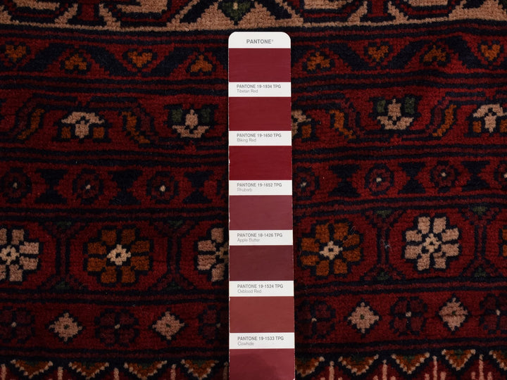 12'10" x 19'7" New Hand Knotted Red Wool Rectangle Oriental Rug - MOA10287671