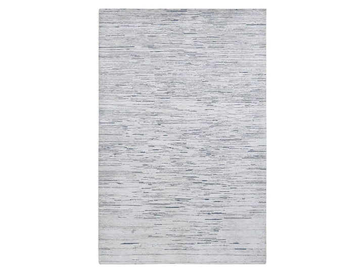 10'0" x 14'0" New Hand Knotted Ivory Wool Rectangle Oriental Rug - MOA10287708