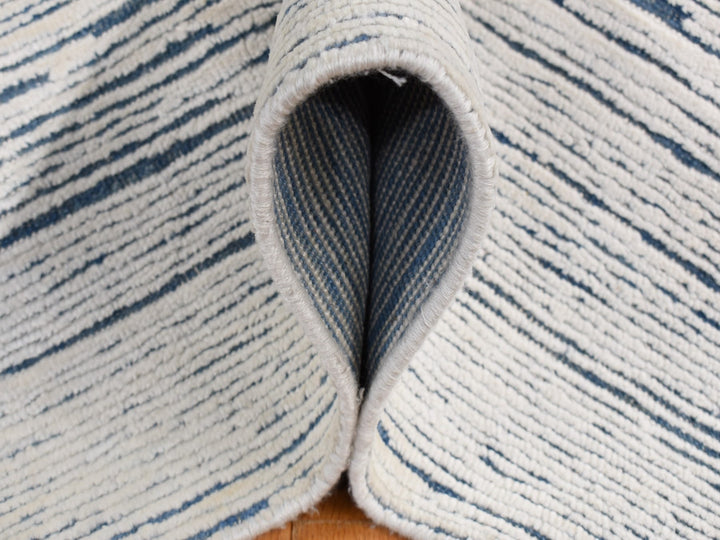 10'0" x 14'0" New Hand Knotted Ivory Wool Rectangle Oriental Rug - MOA10287708