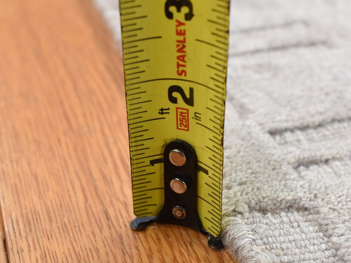 2'0" x 3'0" New Hand Loomed Grey Wool Rectangle Oriental Rug - MOA10287823