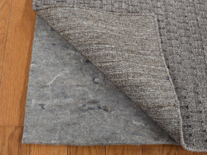 2'0" x 3'0" New Hand Loomed Grey Wool Rectangle Oriental Rug - MOA10287830