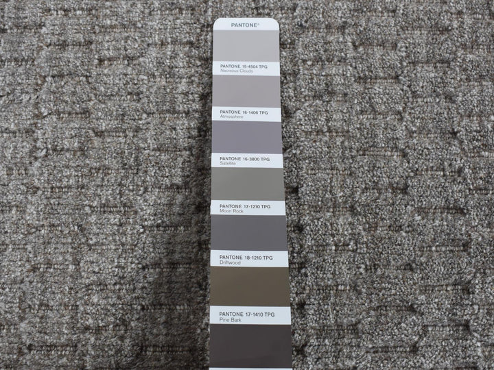 2'0" x 3'0" New Hand Loomed Grey Wool Rectangle Oriental Rug - MOA10287830