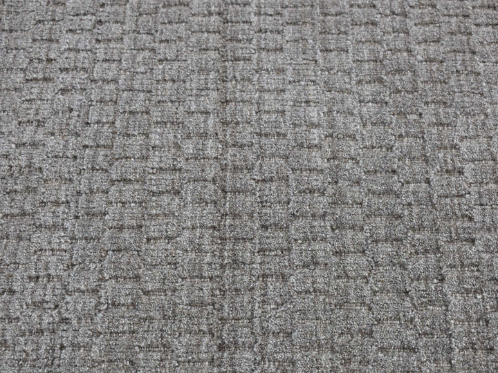 2'0" x 3'0" New Hand Loomed Grey Wool Rectangle Oriental Rug - MOA10287830