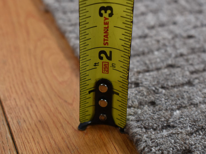 2'0" x 3'0" New Hand Loomed Grey Wool Rectangle Oriental Rug - MOA10287830