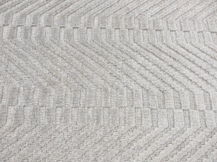 2'0" x 3'0" New Hand Loomed Grey Wool & Silk Rectangle Oriental Rug - MOA10287838