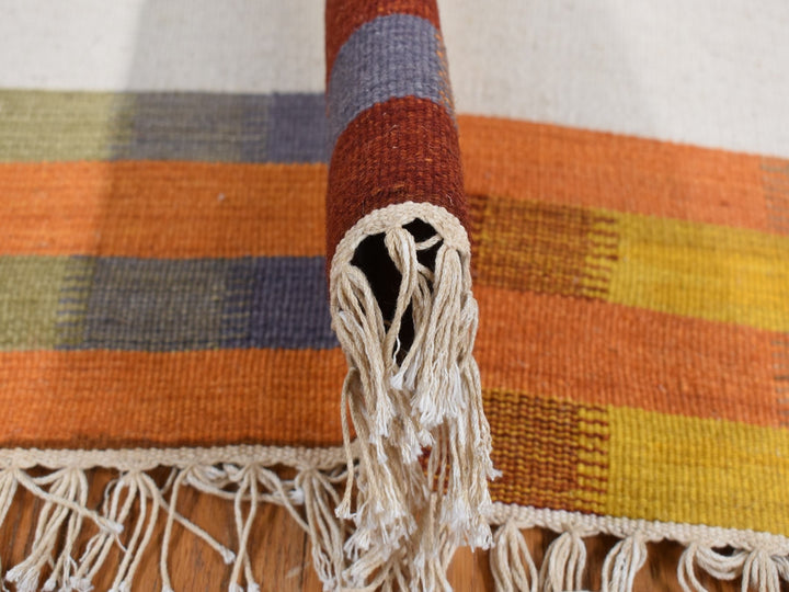 5'5" x 7'10" New Hand Woven Ivory Wool Rectangle Oriental Rug - MOA10287885