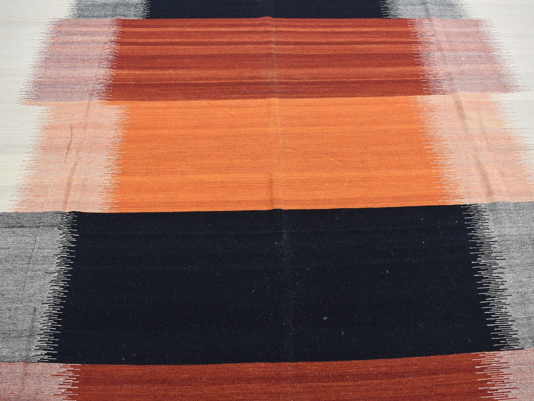 9'0" x 12'6" New Hand Woven Ivory Wool Rectangle Oriental Rug - MOA10287895