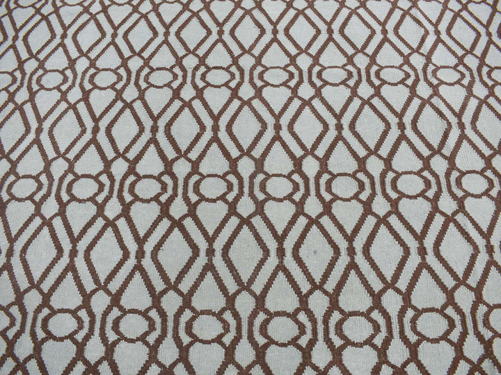 4'3" x 5'10" New Hand Woven Green Wool Rectangle Oriental Rug - MOA10287901