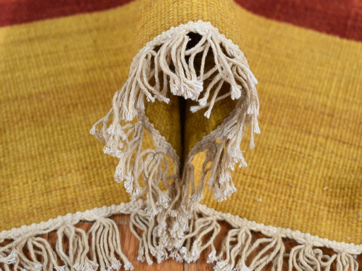 9'1" x 12'6" New Hand Woven Ivory Wool Rectangle Oriental Rug - MOA10287909