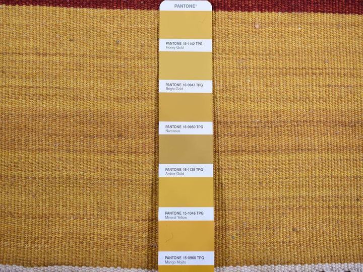 9'1" x 12'6" New Hand Woven Ivory Wool Rectangle Oriental Rug - MOA10287909