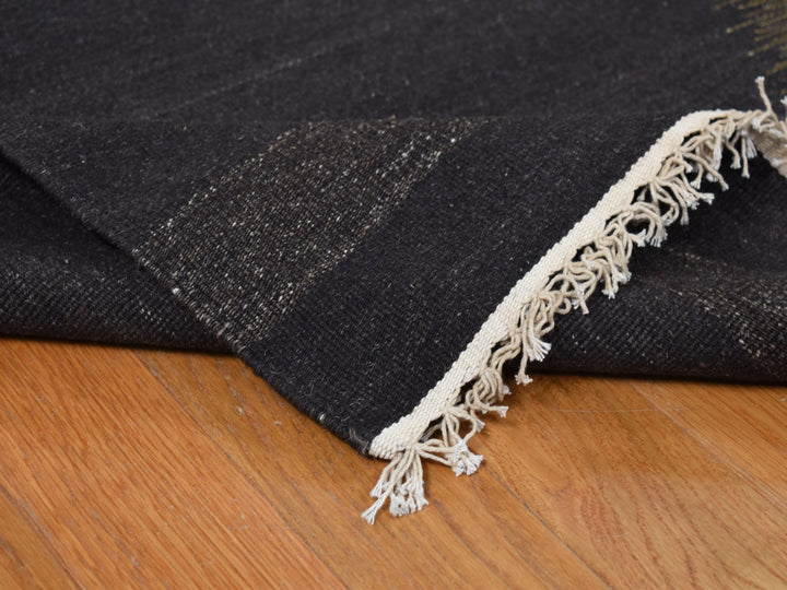 10'0" x 14'6" New Hand Woven Green Wool Rectangle Oriental Rug - MOA10287936