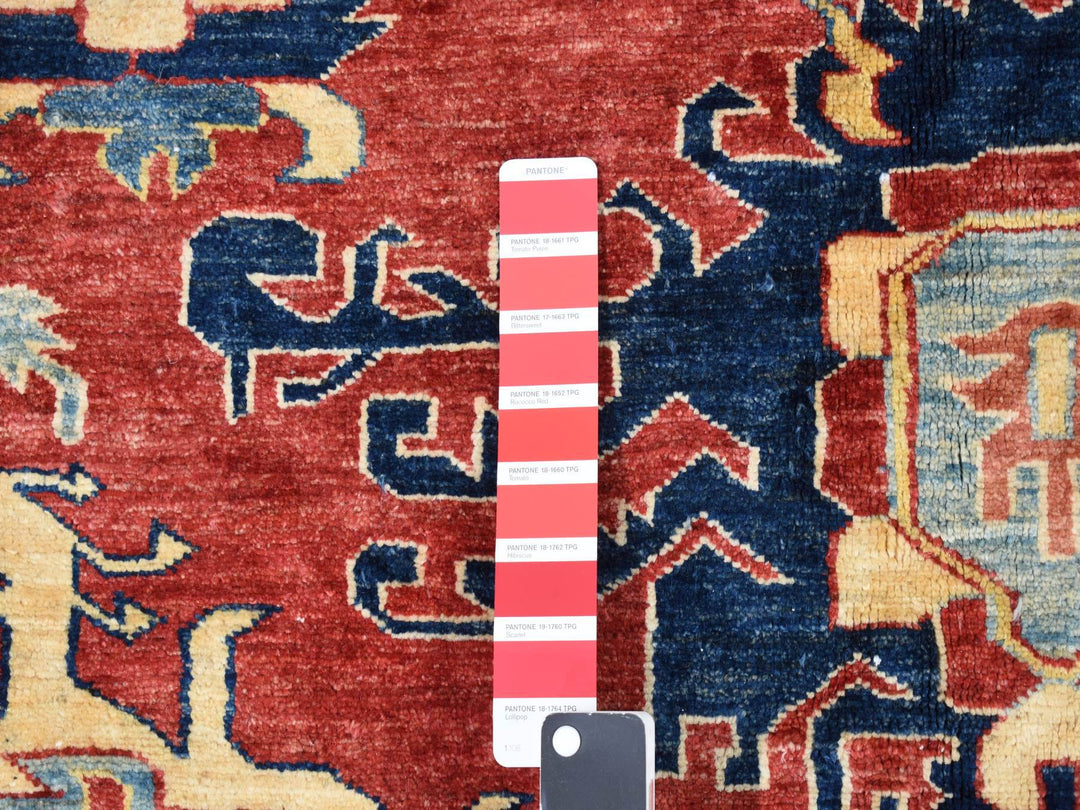 15'9" x 19'10" New Hand Knotted Red Wool Rectangle Oriental Rug - MOA10287978