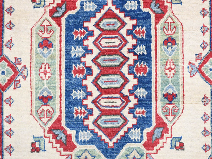 5'3" x 19'9" New Hand Knotted Blue Wool Runner Oriental Rug - MOA10287986