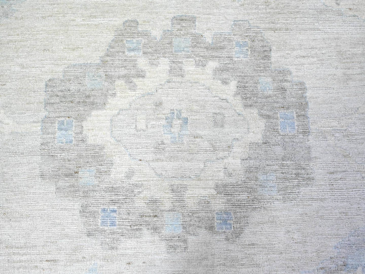 14'0" x 18'11" New Hand Knotted Grey Wool Rectangle Oriental Rug - MOA10288070