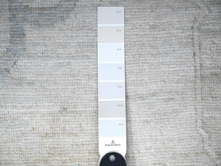 14'0" x 17'6" New Hand Knotted Grey Wool Rectangle Oriental Rug - MOA10288232