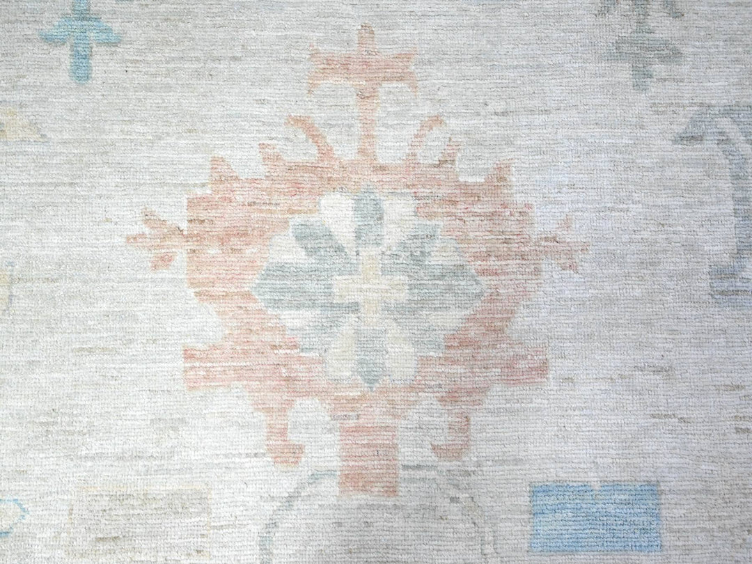 14'0" x 17'6" New Hand Knotted Grey Wool Rectangle Oriental Rug - MOA10288232