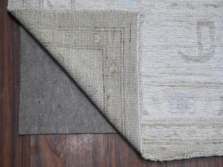 13'10" x 19'5" New Hand Knotted Grey Wool Rectangle Oriental Rug - MOA10288701