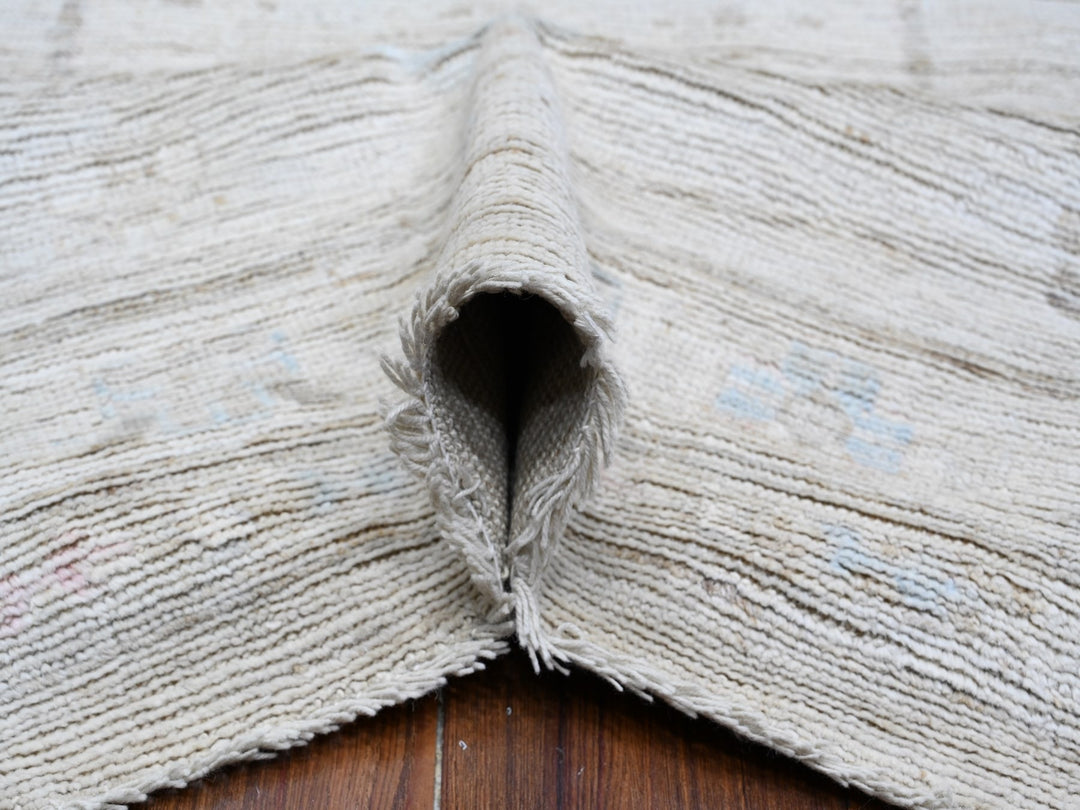 13'10" x 19'5" New Hand Knotted Grey Wool Rectangle Oriental Rug - MOA10288701