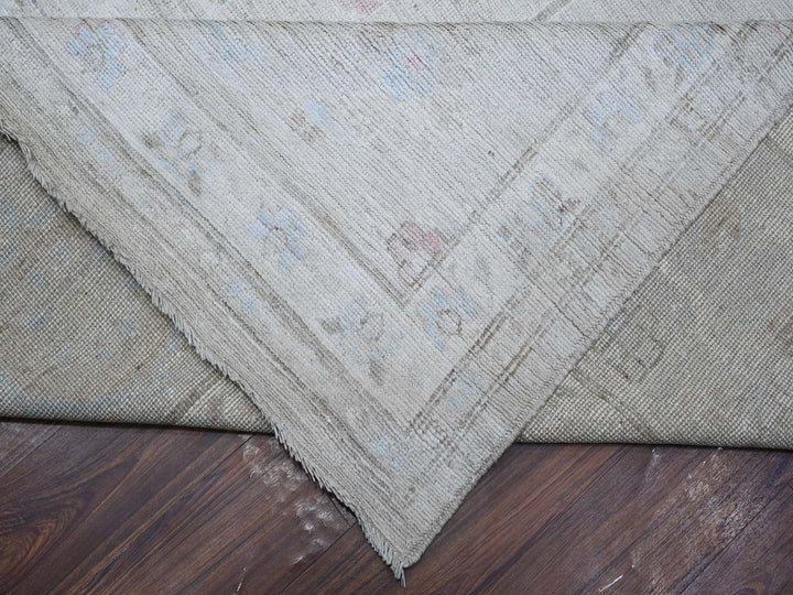 13'10" x 19'5" New Hand Knotted Grey Wool Rectangle Oriental Rug - MOA10288701