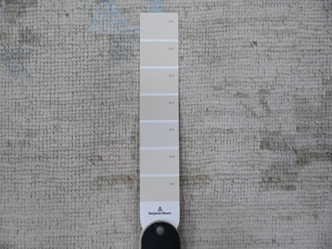 13'10" x 19'5" New Hand Knotted Grey Wool Rectangle Oriental Rug - MOA10288701