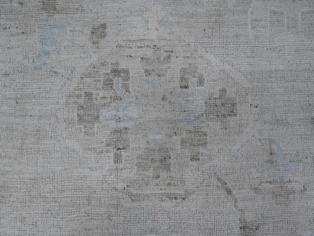 13'10" x 19'5" New Hand Knotted Grey Wool Rectangle Oriental Rug - MOA10288701