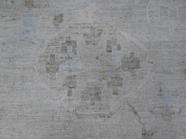 13'10" x 19'5" New Hand Knotted Grey Wool Rectangle Oriental Rug - MOA10288701