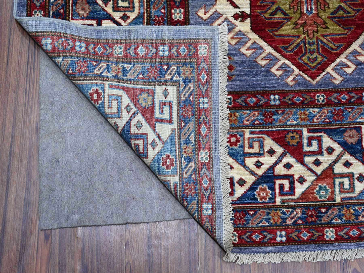 8'2" x 9'10" New Hand Knotted Grey Wool Rectangle Oriental Rug - MOA10288912