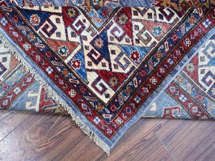 8'2" x 9'10" New Hand Knotted Grey Wool Rectangle Oriental Rug - MOA10288912