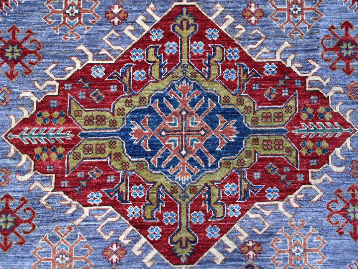 8'2" x 9'10" New Hand Knotted Grey Wool Rectangle Oriental Rug - MOA10288912