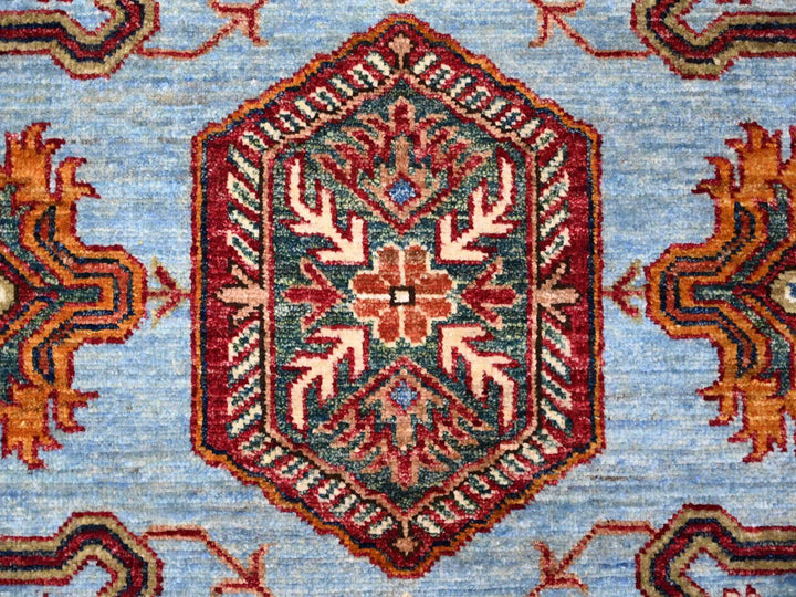 8'3" x 9'8" New Hand Knotted Blue Wool Rectangle Oriental Rug - MOA10288913