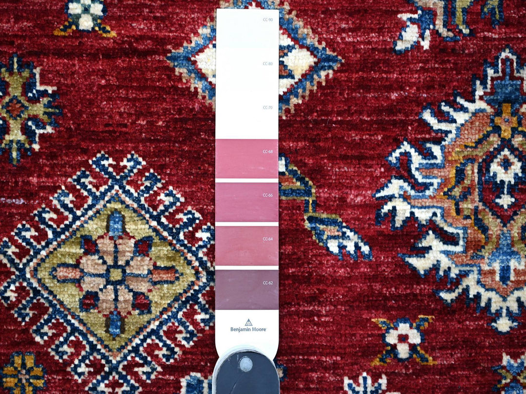 8'1" x 10'3" New Hand Knotted Red Wool Rectangle Oriental Rug - MOA10289092