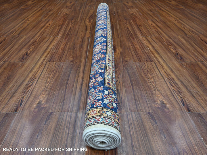 5'10" x 8'11" New Hand Knotted Ivory Wool Rectangle Oriental Rug - MOA10289094