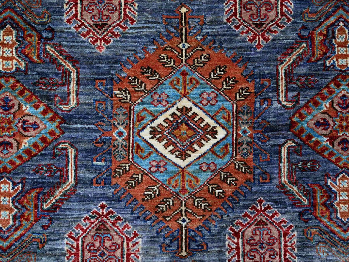 8'0" x 9'6" New Hand Knotted Grey Wool Rectangle Oriental Rug - MOA10289095