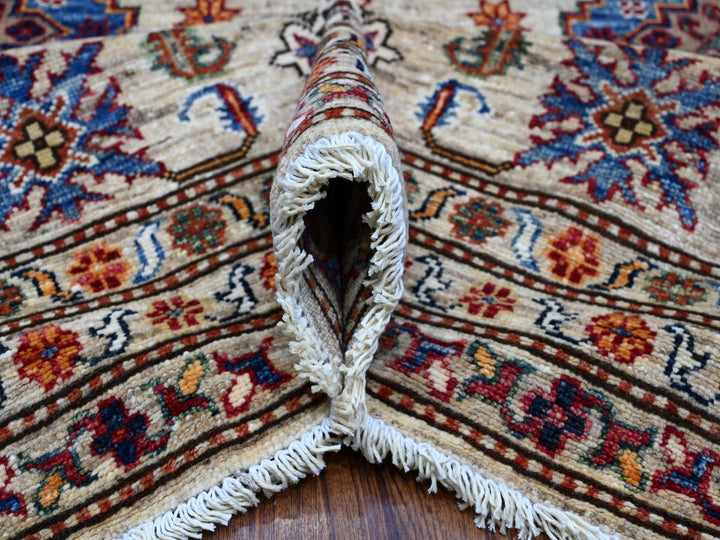 9'0" x 12'3" New Hand Knotted Grey Wool Rectangle Oriental Rug - MOA10289103