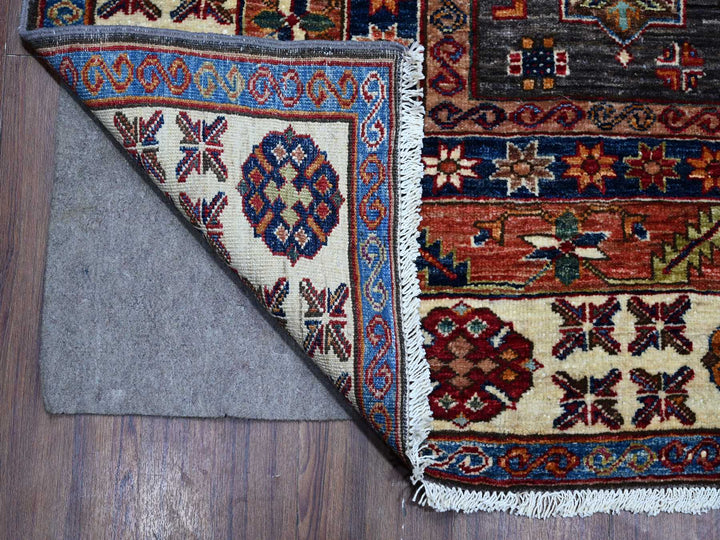 9'0" x 12'3" New Hand Knotted Grey Wool Rectangle Oriental Rug - MOA10289107