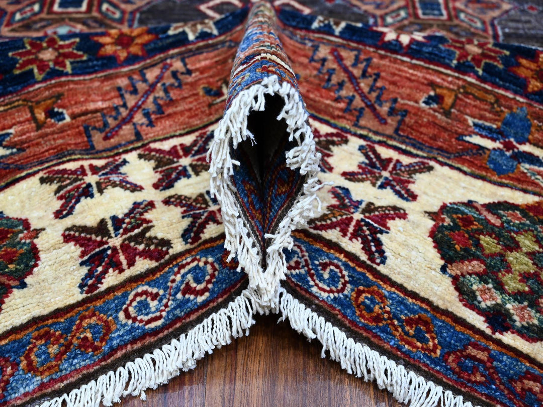 9'0" x 12'3" New Hand Knotted Grey Wool Rectangle Oriental Rug - MOA10289107