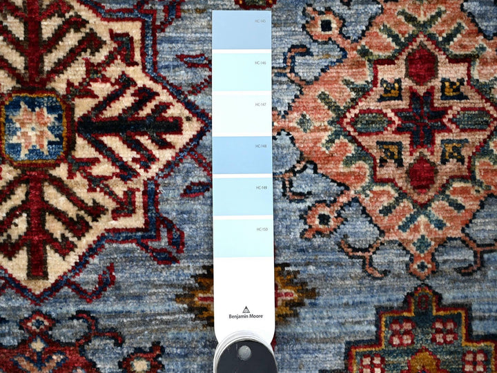 8'11" x 12'6" New Hand Knotted Grey Wool Rectangle Oriental Rug - MOA10289133