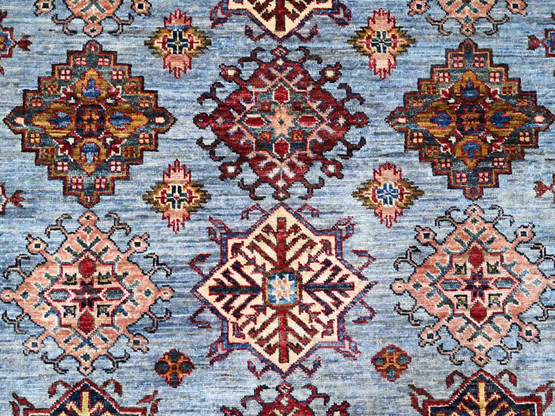 8'11" x 12'6" New Hand Knotted Grey Wool Rectangle Oriental Rug - MOA10289133