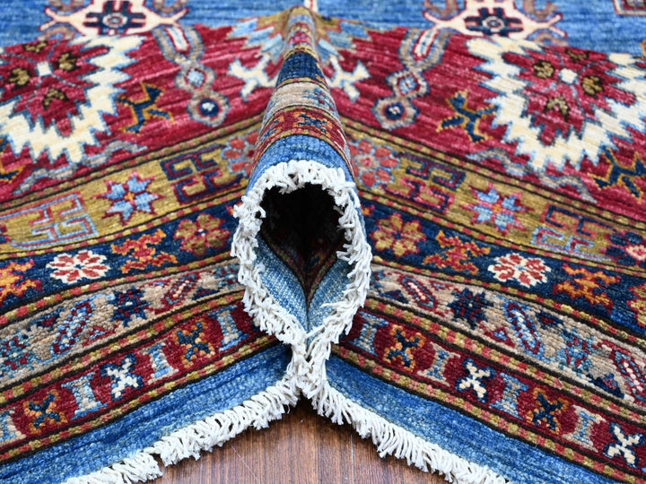 10'2" x 13'8" New Hand Knotted Blue Wool Rectangle Oriental Rug - MOA10289198