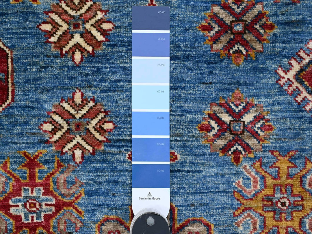 10'2" x 13'8" New Hand Knotted Blue Wool Rectangle Oriental Rug - MOA10289198