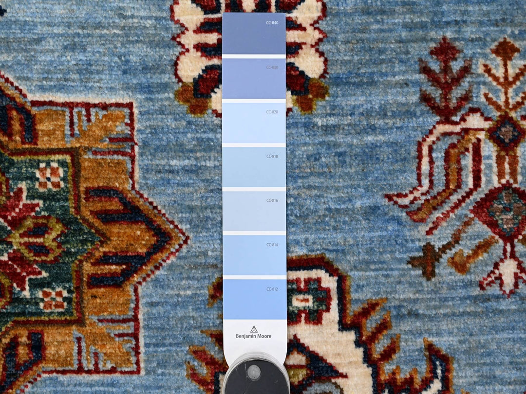 11'2" x 12'1" New Hand Knotted Grey Wool Rectangle Oriental Rug - MOA10289199