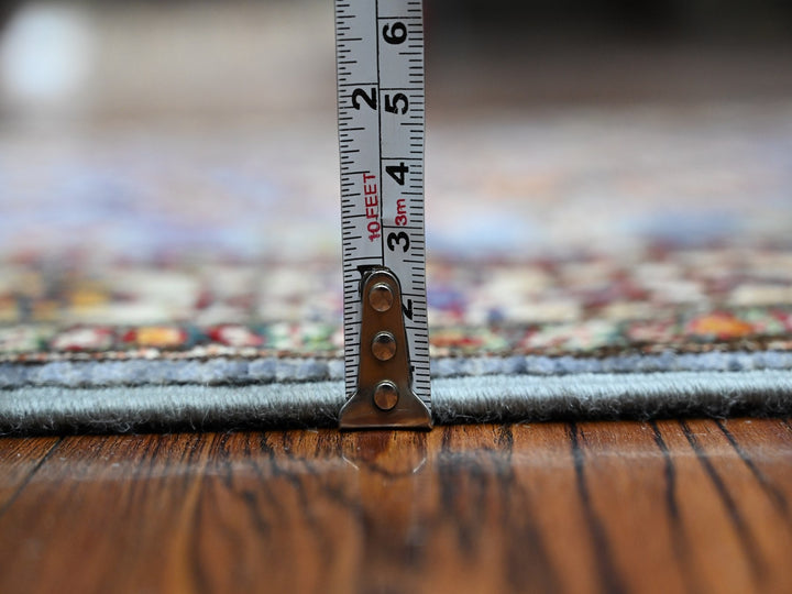 2'6" x 6'2" New Hand Knotted Grey Wool Runner Oriental Rug - MOA10289221