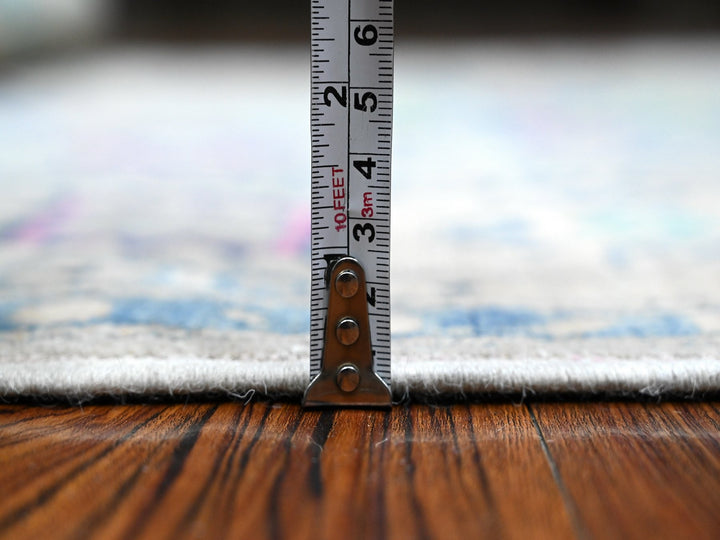 4'11" x 6'4" New Hand Knotted Grey Wool Rectangle Oriental Rug - MOA10289229