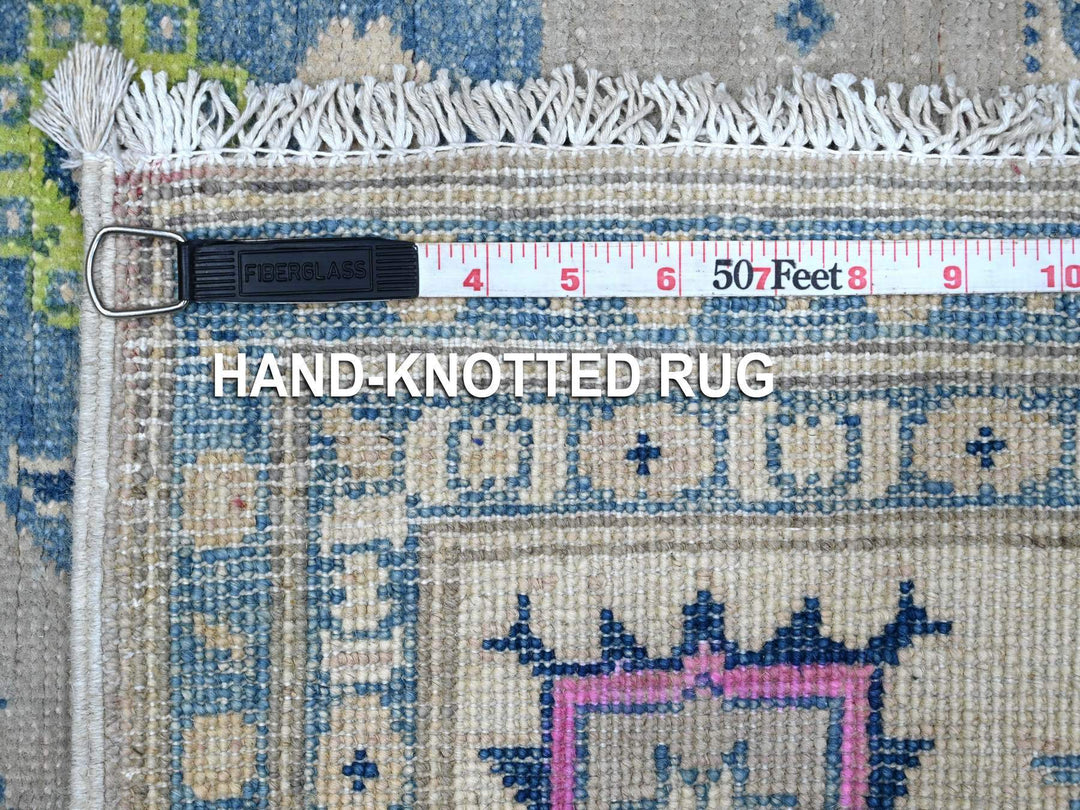 4'11" x 6'4" New Hand Knotted Grey Wool Rectangle Oriental Rug - MOA10289229