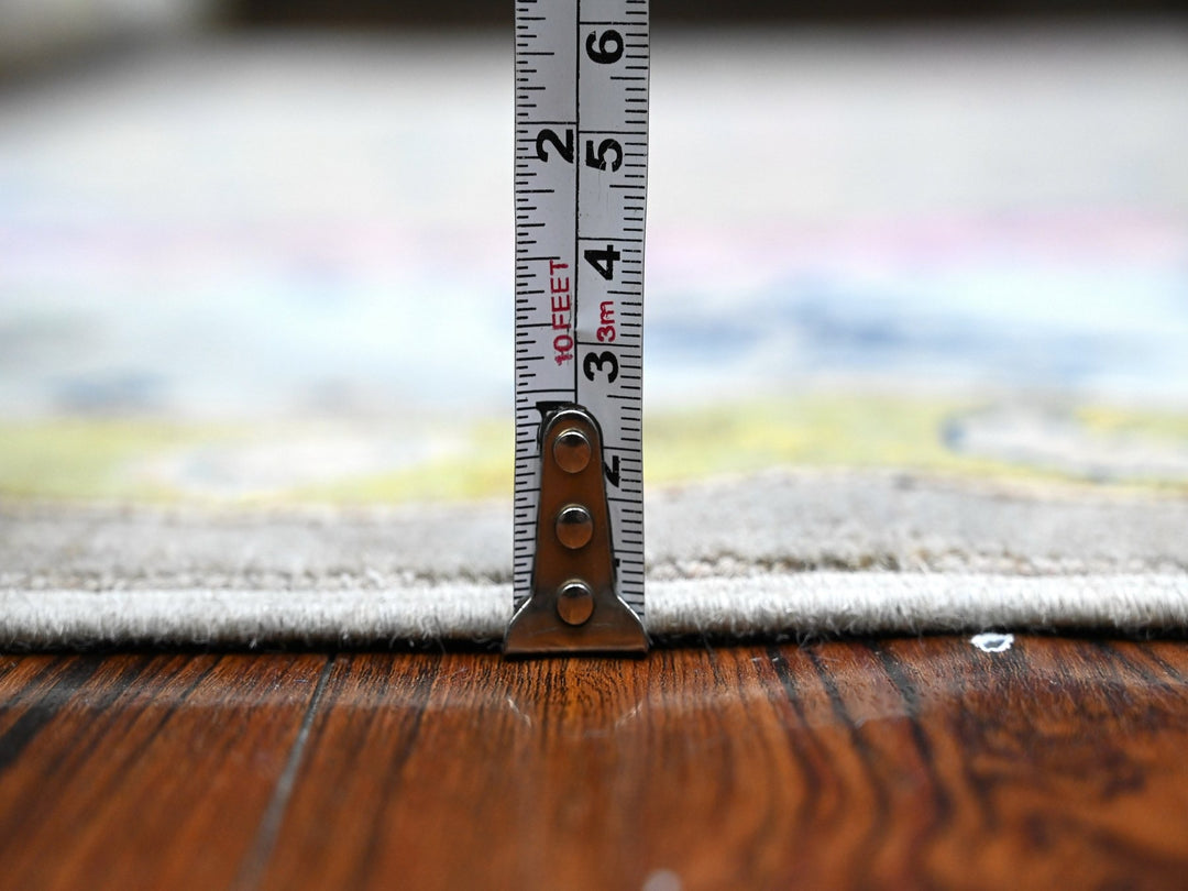 6'0" x 8'8" New Hand Knotted Grey Wool Rectangle Oriental Rug - MOA10289233