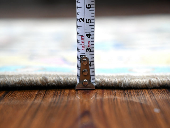 2'9" x 3'11" New Hand Knotted Grey Wool Rectangle Oriental Rug - MOA10289240