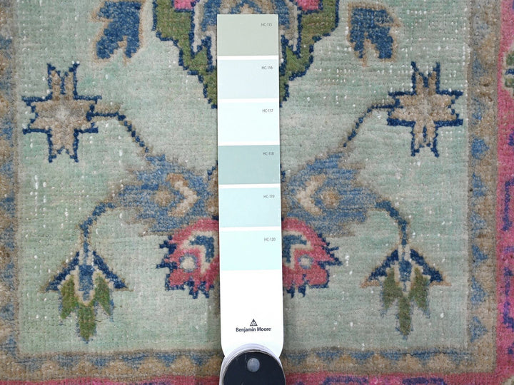 2'0" x 2'9" New Hand Knotted Blue Wool Rectangle Oriental Rug - MOA10289248